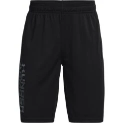 Under Armour Kids' UA Prototype 2.0 Wordmark Shorts Black / Pitch Grey