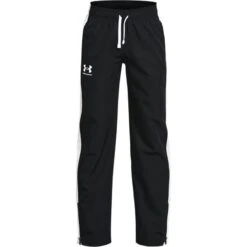 Under Armour Kids' UA Woven Tracksuit Bottoms Black / White