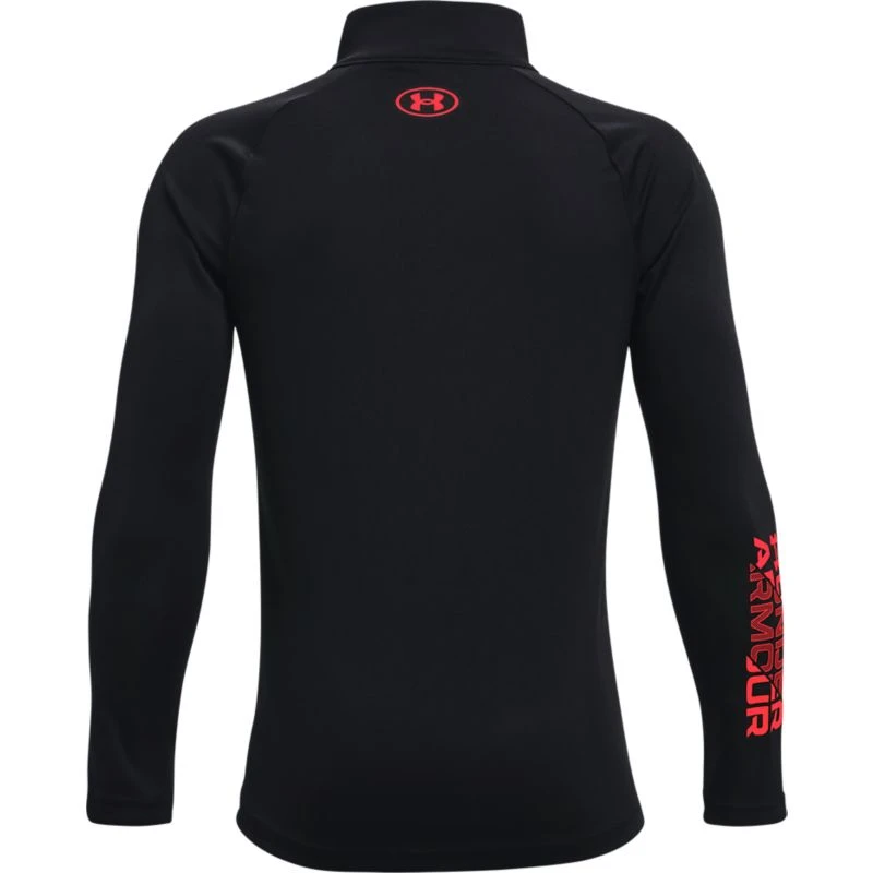 Under Armour Kids' UA Tech™ Big Logo Half Zip Black / Beta 2 Under Armour Kids' UA Tech™ Big Logo Half Zip Black / Beta - Image 2