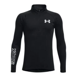 Under Armour Kids' Tech™ Big Logo Half Zip Black / White