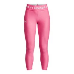 Under Armour Kids' HeatGear® Armour Ankle Crop Leggings Pink Punk / White
