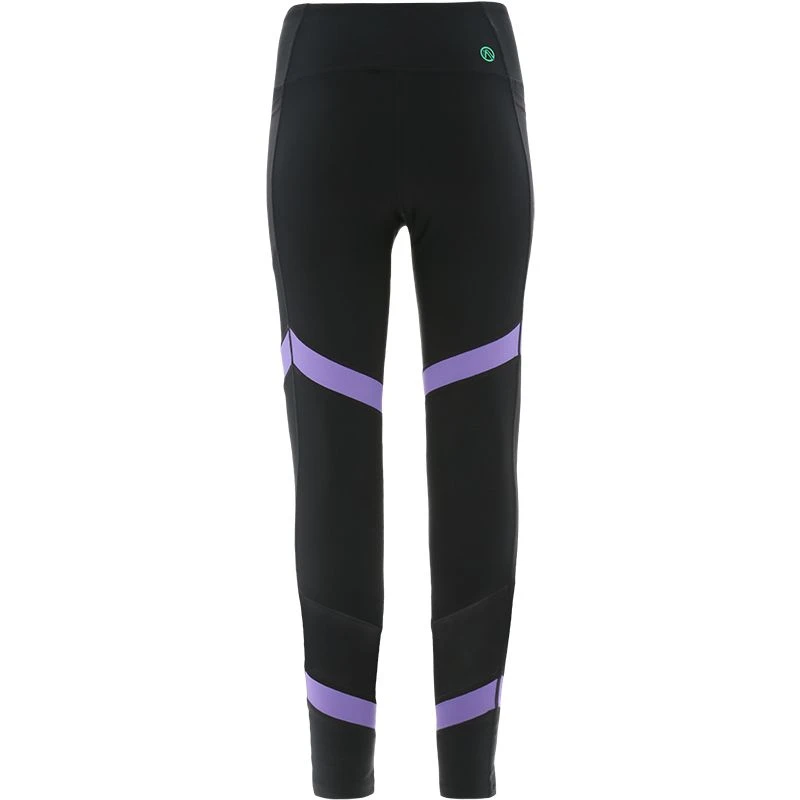 Kids' Savannah 7/8 Leggings Black / Purple 2 Kids' Savannah 7/8 Leggings Black / Purple - Image 2