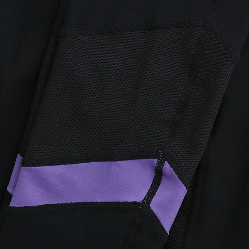 Kids' Savannah 7/8 Leggings Black / Purple 5 Kids' Savannah 7/8 Leggings Black / Purple - Image 5