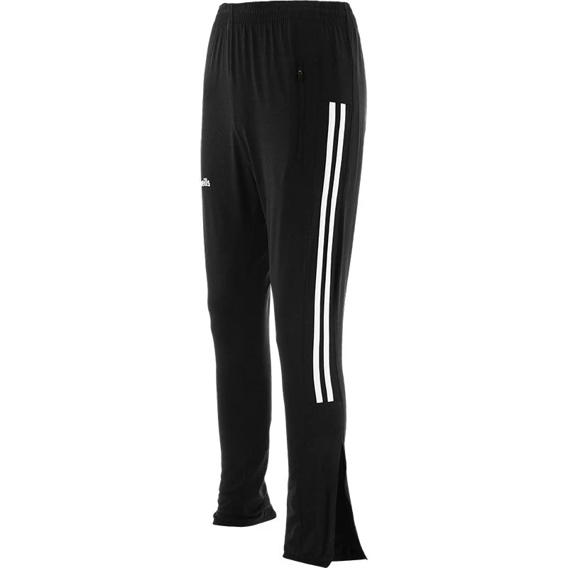 Kids' Tuscan Brushed Skinny Tracksuit Bottoms Black / White 2 Kids' Tuscan Brushed Skinny Tracksuit Bottoms Black / White - Image 2