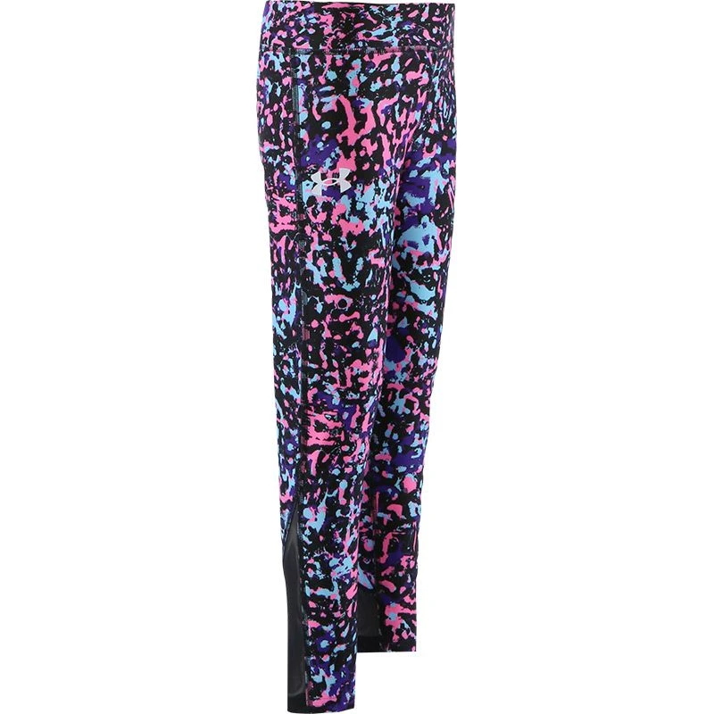 Under Armour Kids' HeatGear® Armour Printed Ankle Crop Black / White 1 Under Armour Kids' HeatGear® Armour Printed Ankle Crop Black / White