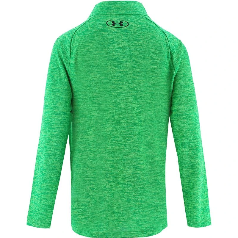 Under Armour Kids' UA Tech™ 2.0 Half Zip Stadium Green / Black 2 Under Armour Kids' UA Tech™ 2.0 Half Zip Stadium Green / Black - Image 2